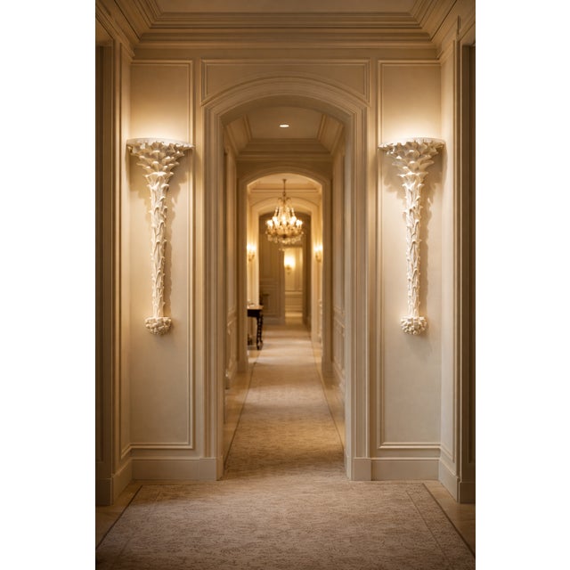 Pair or Palm Tree Wall Scones For Sale - Image 4 of 15