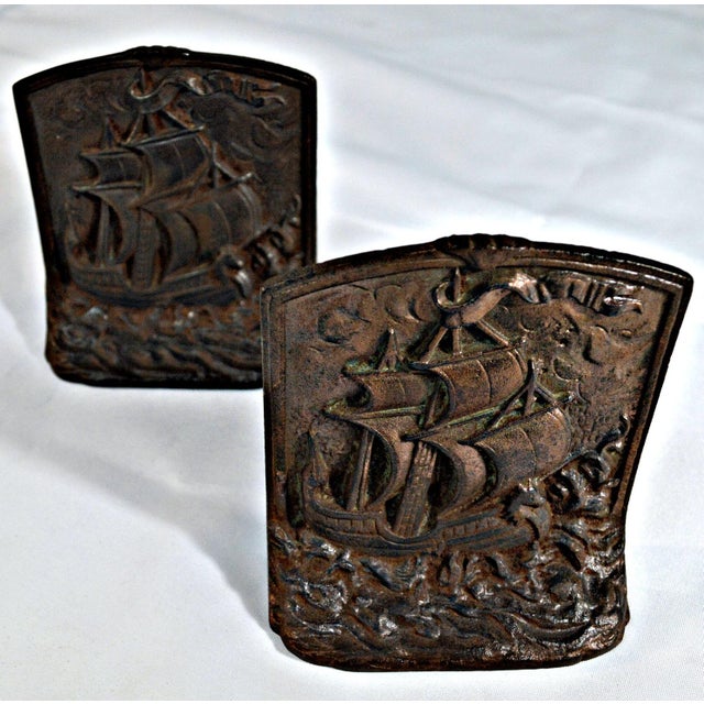 Antique Vintage Nautical Cast Iron Bookends 2 Chairish