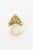 Metal Vintage 18k Gold Italian Sculptural Bamboo Design Elongated Ring, Size 6.5 For Sale - Image 7 of 12