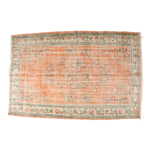 Oushak Vintage Handmade Rug For Sale
