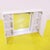 Wall-Mounted Cabinet in White Particle Board with Mirror For Sale - Image 4 of 8