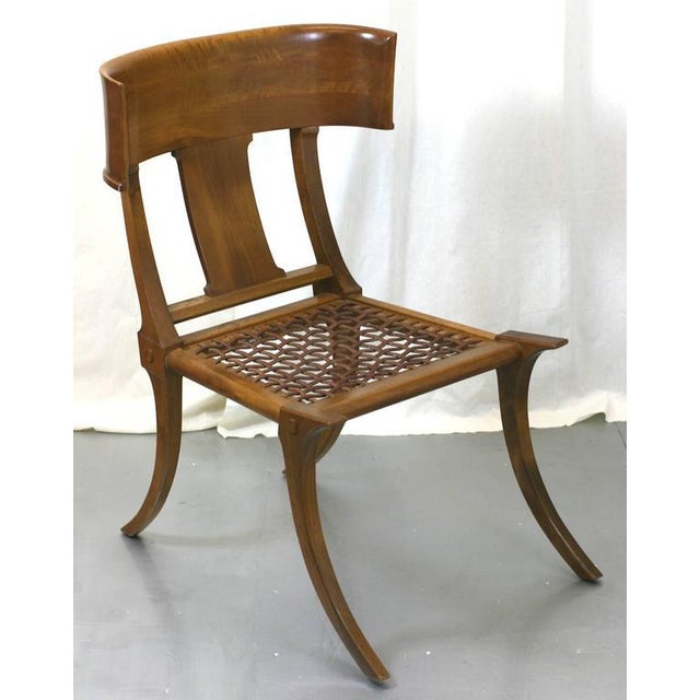 1960s t.h. Robsjohn-Gibbings Klismos Chairs by Saridis, Athens For Sale - Image 5 of 11