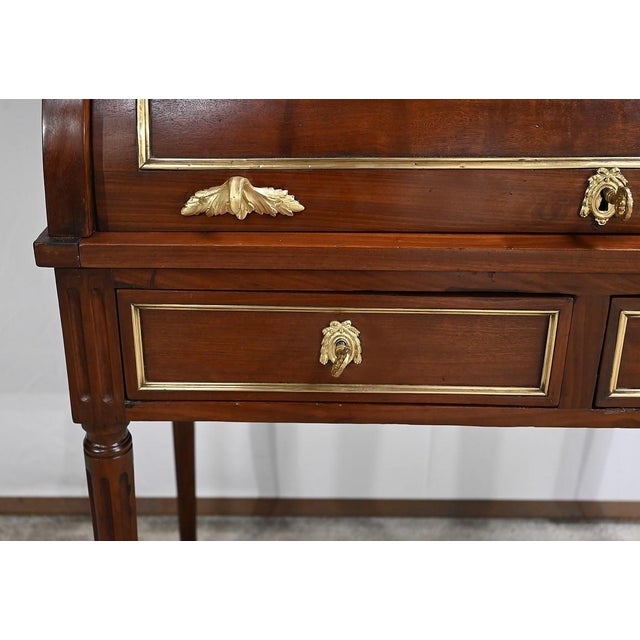 Small Louis XVI Cylinder Secretary For Sale - Image 12 of 18
