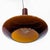 Mid-Century Modern Vintage Mid-Century Modern Brown Glass Pendant Light For Sale - Image 3 of 5