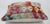 Tribal Arteverk Handwoven Afghan Kilim Pillow — Red & Blue Geometric Patchwork For Sale - Image 3 of 3