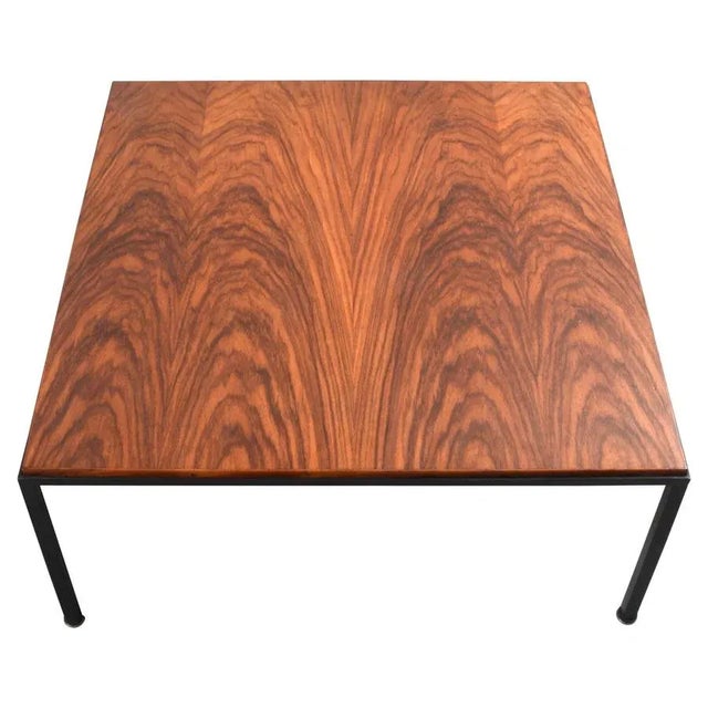 Mid-Century Italian Square Wood and Iron Coffee Table, 1960s For Sale - Image 18 of 18