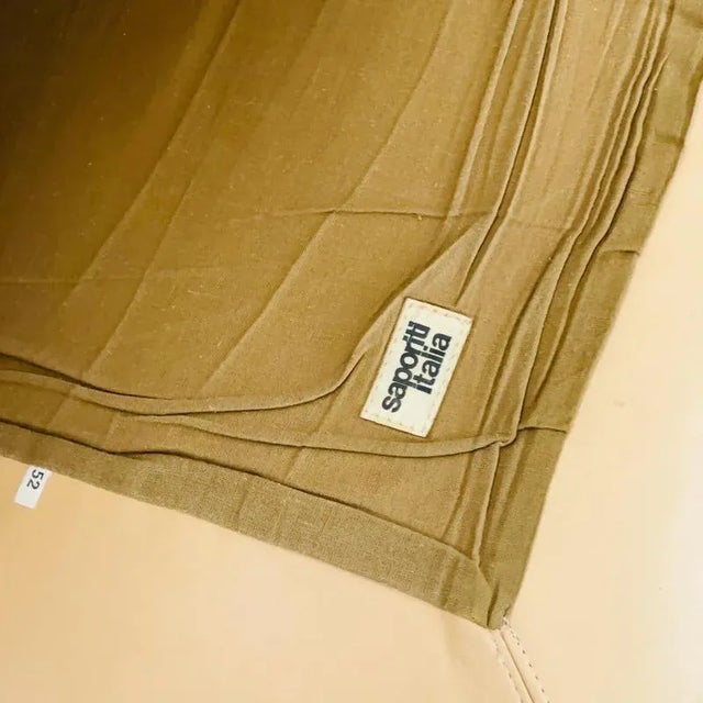 Mid-Century Wave Lounge Chair in Tan Leather by Giovanni Offredi for Saporiti, Italy, 1970s For Sale - Image 9 of 11