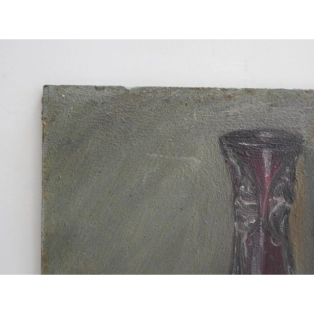 Small Early 20th Century Stella Meyer Sterne Bluebonnet Still Life Painting For Sale - Image 4 of 7