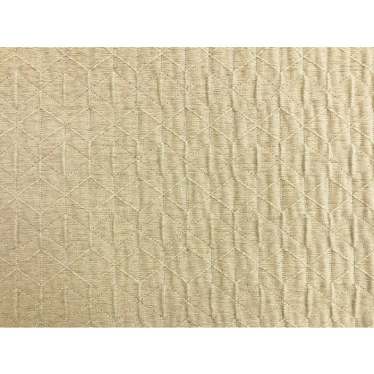 Abstract Designer Taupe Geometric Matelasse Chenille Upholstery Fabric For Sale - Image 3 of 4