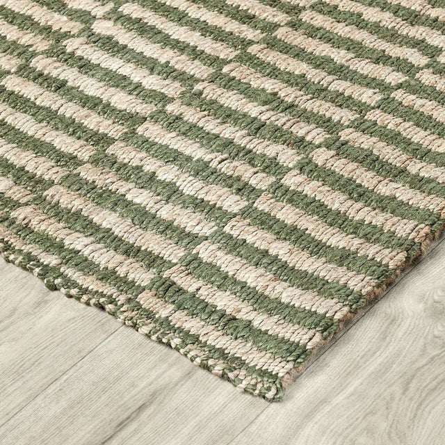 Contemporary Laguna Jute Natural Olive Rug - 2 X 3 For Sale - Image 3 of 5