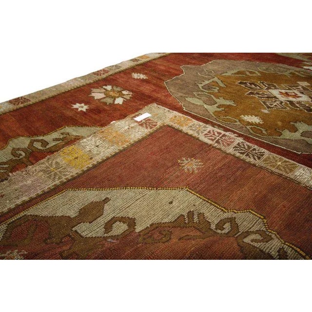 Vintage Turkish Oushak Rug - 06′00 × 10′07 For Sale In Dallas - Image 6 of 7