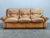 Cognac Buffalo Leather 3-Seater Sofa from Arcon Italia,1970s For Sale - Image 3 of 18