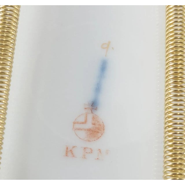 19th Century German Kpm Porcelain Decorative Dinner Plate For Sale - Image 9 of 11