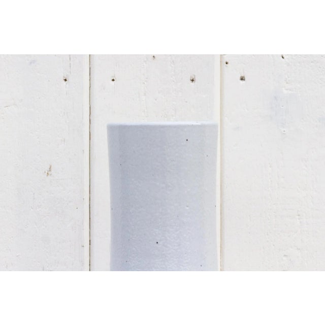 Very Tall White Glazed Asian Vase For Sale - Image 4 of 9
