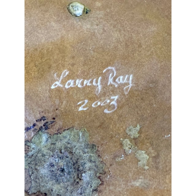 2000 - 2009 Larry Ray Gourd Art Bowl For Sale - Image 5 of 8