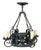 Addison Mizner Style Spanish Colonial Wrought Iron Four-Light Chandelier For Sale