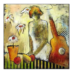 "The Composer" Helen Zarin Expressionist Figurative Oil Painting