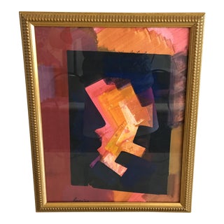 Erle Loran Abstract Gouache For Sale