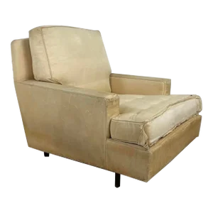 Edward Wormley for Dunbar Brass Leg Lounge Chair