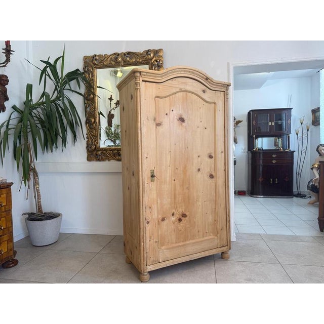 Gründerzeit Farmhouse 1-Door Cupboard in Wood For Sale - Image 6 of 18