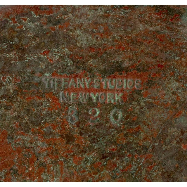 Bronze Tiffany Studios Three-Light "Lily" Table Lamp For Sale - Image 8 of 11