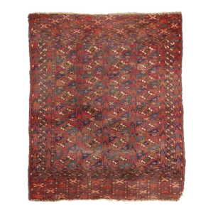 1890's Antique Turkoman Tekke Rug - 03'06 X 04'03