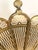 Vintage Brass Peacock Folding Fireplace Screen With Shell Motif For Sale - Image 10 of 15