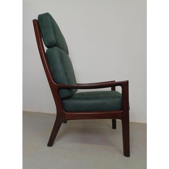 Wood Mahogany Lounge Chair by Ole Wanscher, 1960s For Sale - Image 7 of 11