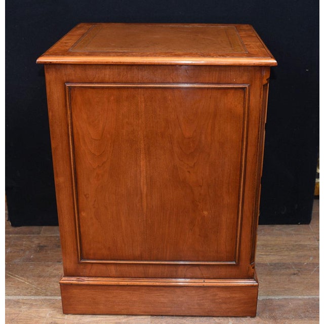 Wood Regency Walnut Filing Cabinet or Chest Drawers For Sale - Image 7 of 8