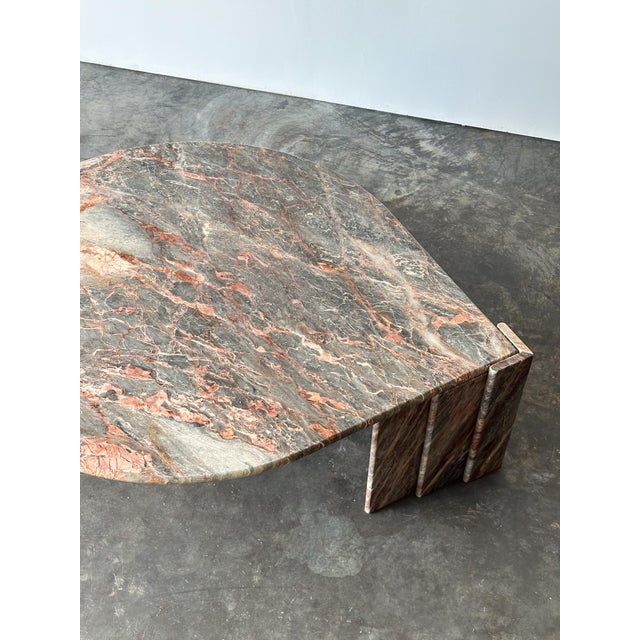 Fior Di Pesco Marble Sculptural Coffee Table, Italy, 1980s For Sale - Image 13 of 18
