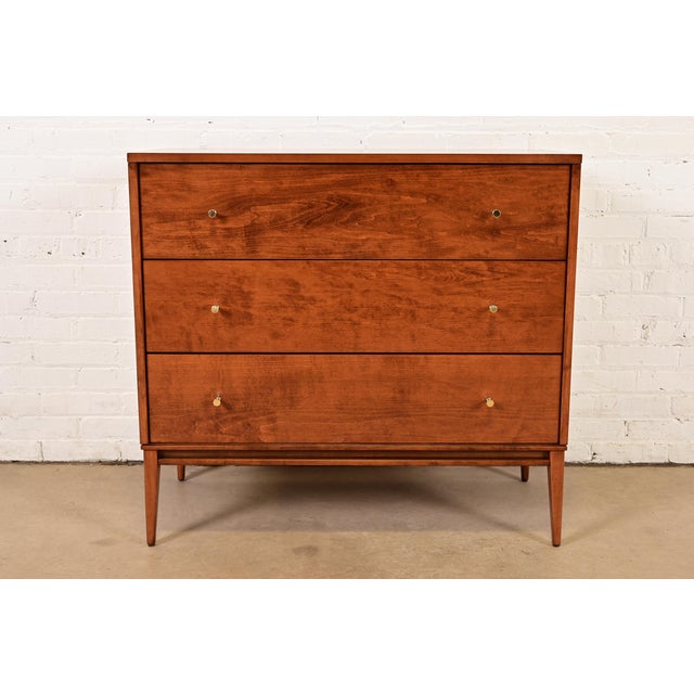 Paul McCobb Planner Group Solid Birch Dresser or Chest of Drawers, Newly Refinished For Sale - Image 15 of 15