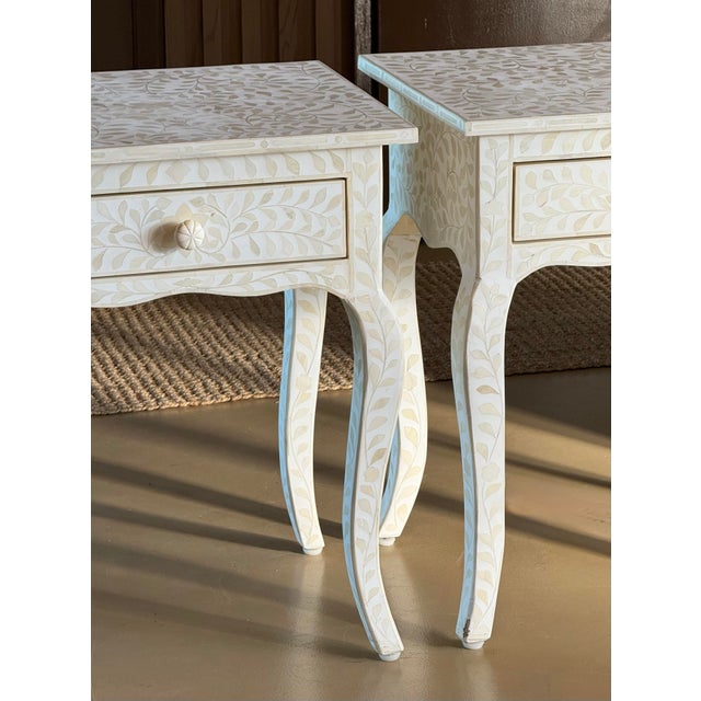 Pair of Mosaic Amira Nightstands by Restoration Hardware, 21st Century For Sale - Image 10 of 12