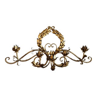 Mid 20th Century Italian Gilt Candelabra For Sale