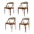 Vintage Teak Dining Chairs by Kai Kristiansen - Set of 4 For Sale