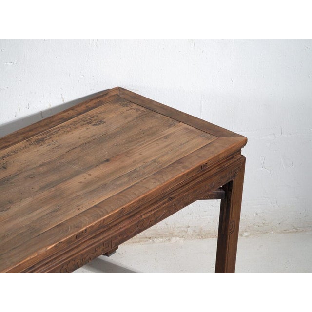 Antique Bench Table in Pine, 1900s For Sale - Image 4 of 12