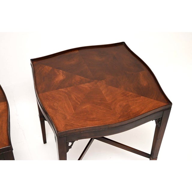 Antique Georgian Side Tables, 1920, Set of 2 For Sale - Image 6 of 10
