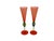 These rare handcrafted champagne flutes offer a bold multicolor design, combining elegance with artistic flair, ideal for...