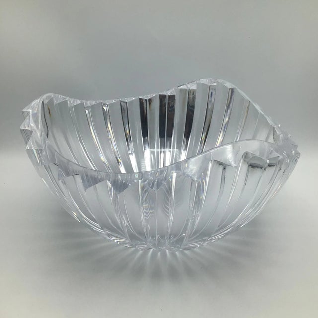 Vintage Mikasa Coronation Crystal Ribbed Bowl For Sale In Sacramento - Image 6 of 13