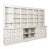 19th Century Large White Display Cabinet Bookcase Apothecary With 24 Drawers and Adjustable Shelves For Sale