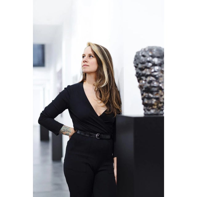 Gerrit Rietveld Oval Blue Wall Sculpture by Natasja Alers For Sale - Image 4 of 7