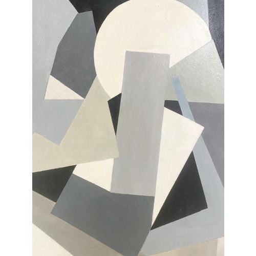 Armilde Dupont, Composition, 1970s, Oil on Canvas For Sale - Image 4 of 6