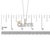 Early 21st Century 14K Yellow Gold Plated Sterling Silver 1/10 Cttw Diamond “Queen” Nameplate Pendant Necklace For Sale - Image 5 of 5