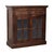 Elegant and functional, this Solid Wood Storage with Brass Knobs is crafted from 100% solid mango wood with glass-paneled...