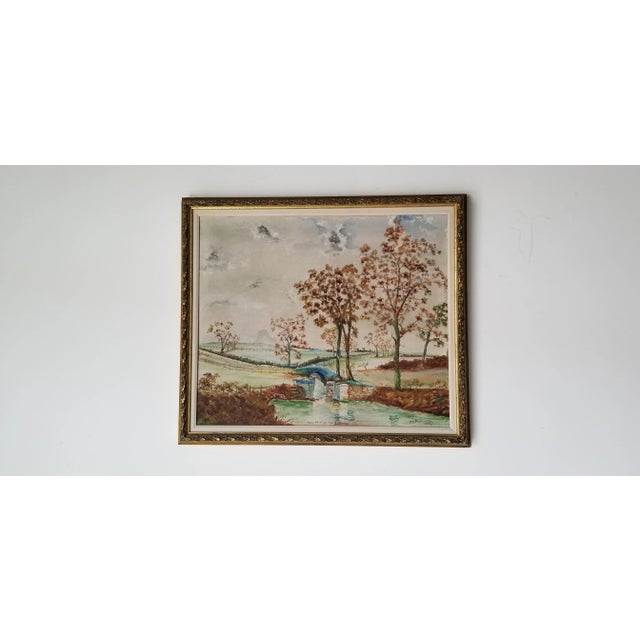 1907 "Over the Hills and Far Away" Landscape Oil Painting by H. J Petersen, Framed For Sale - Image 13 of 13