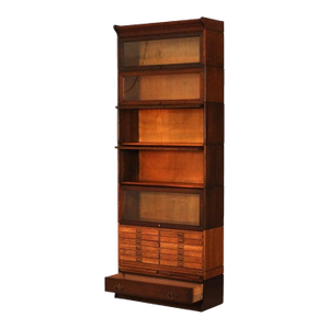 Antique Arts & Crafts Gunn Oak Six Stack Barrister Bookcase C1920