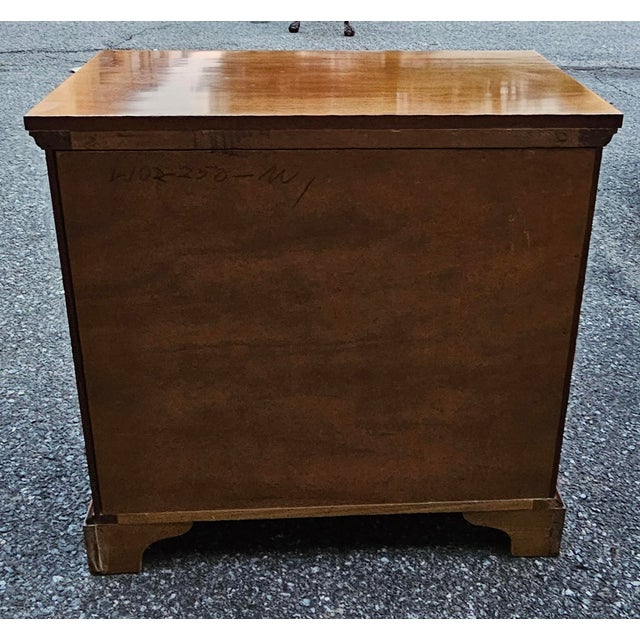Mid Century Craftique Mahogany Secretery Chest of Drawers With Locks and Keys For Sale - Image 15 of 16