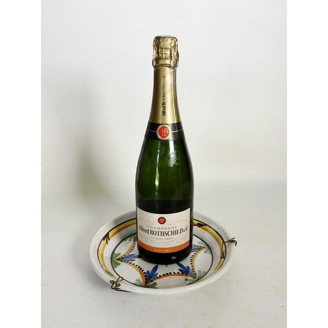 Antique French Ceramic Plates, 1800s, Set of 2 For Sale - Image 4 of 17