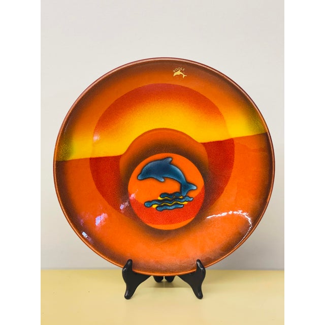 Gorgeous Vintage Limited Edition Poole Pottery Hand Painted Dolphin Final Quay Collector’s Plate #264. Lovely piece to...