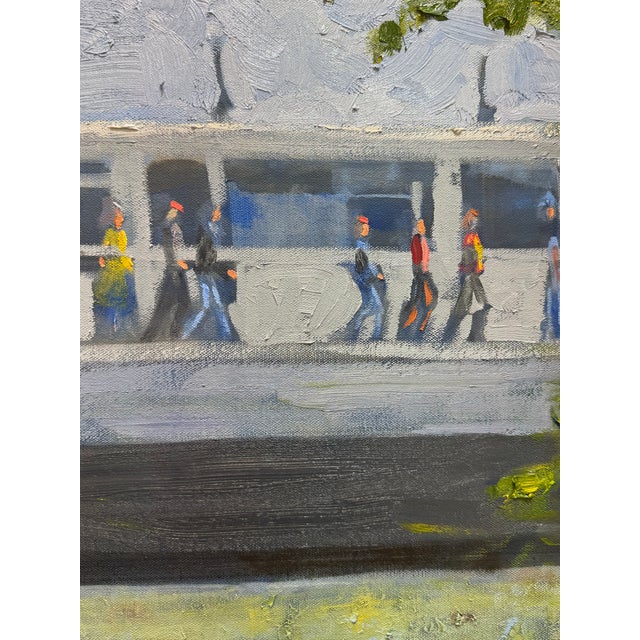 And Another Hundred People Getting Off of the Train by Chicago Artist George T. Chakos For Sale - Image 11 of 11