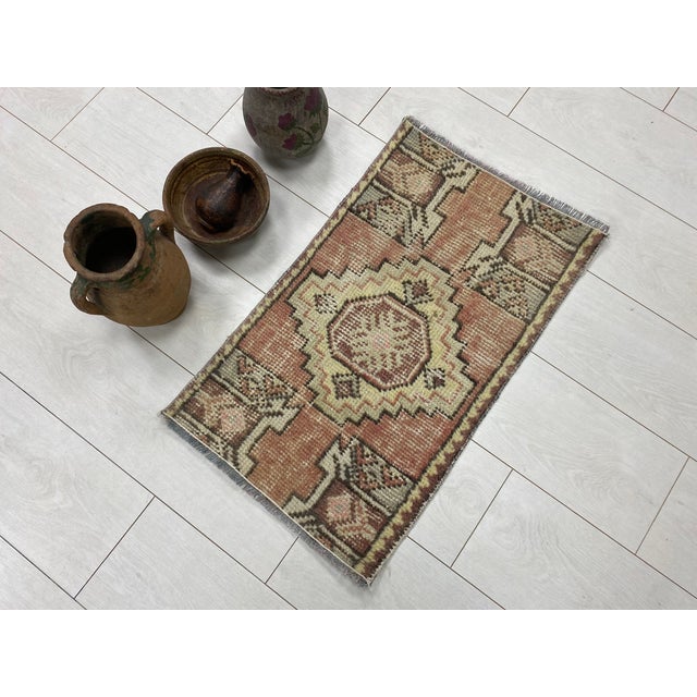 Oushak Antique Floral Carpet For Sale - Image 4 of 5